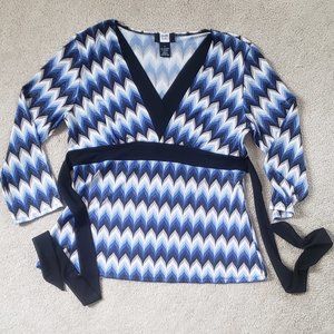 Shimmery Studio 1940 3/4 sleeve top